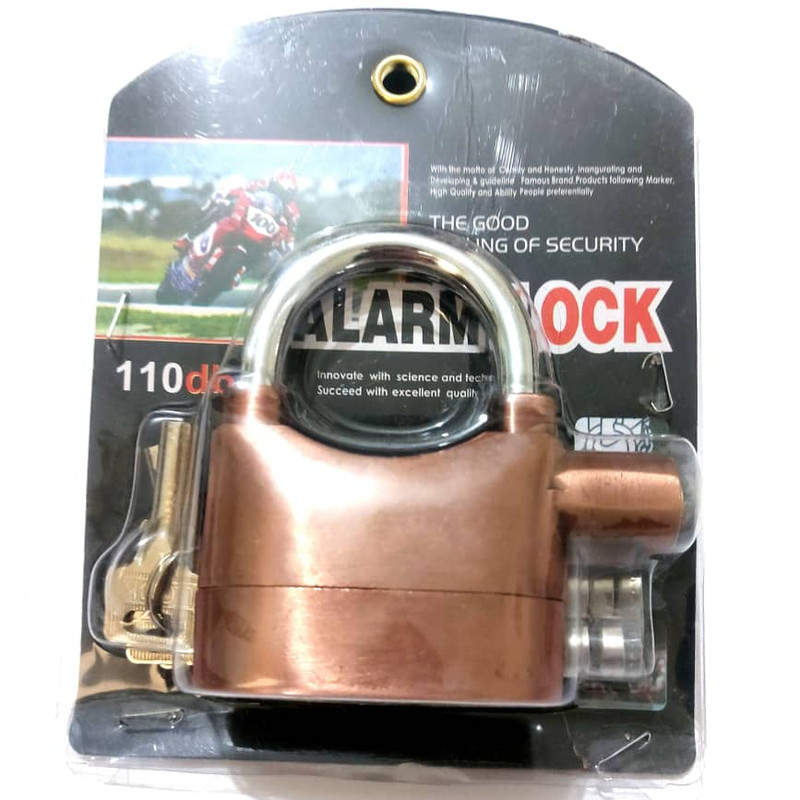 قفل آویز مدل دزدگیردار BRNZ