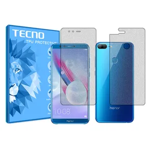 Matte techno screen protector HyMTT model suitable for the Honor 9 Lite mobile phone along with the back of the phone