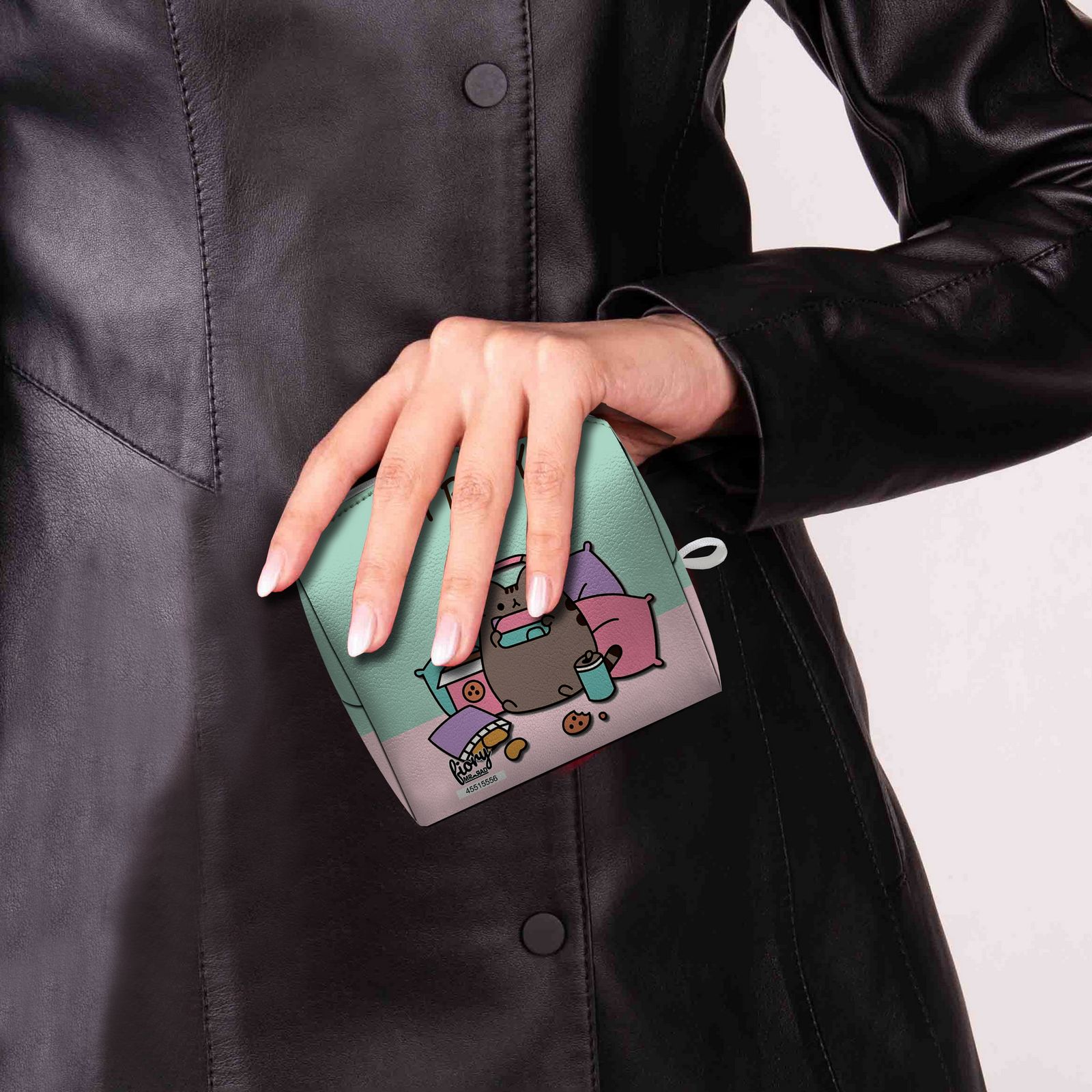 کیف پد بهداشتی فیوری مدل گربه کیوت فانتزی کد 2364 به همراه کیف پول - - 11