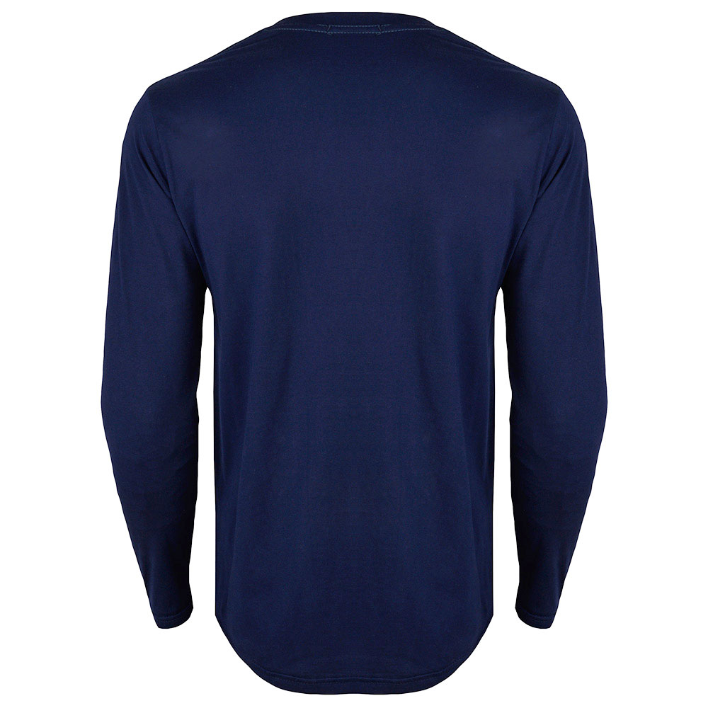 تی شرت آستین بلند مردانه مدل 347028314 نخی رنگ سرمه ای