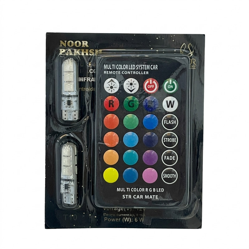 لامپ خودرو نورپخش مدل Multi Color ریموت دار 