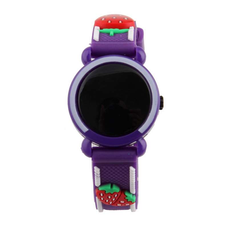 ساعت مچی دیجیتال دخترانه مدل توت فرنگی کارتونی کد WHK_056