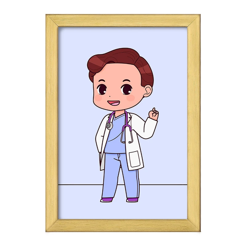 تابلو خندالو طرح پزشک و پرستار کودکانه کد 36488