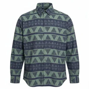 پیراهن آستین بلند یقه دکمه دار مردانه مدل گریلین