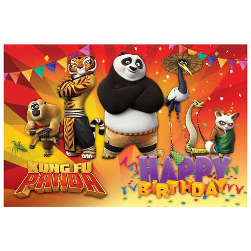 بنر تم تولد طرح پاندای کونگ فو کار کد 1062