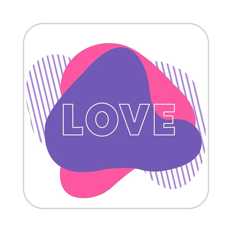 زیر لیوانی کاکتی طرح عاشقانه مدل mp39906