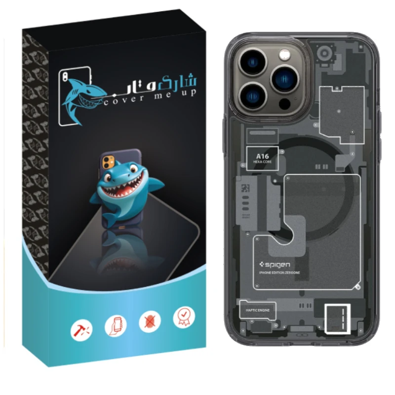 کاور شارک قاب مدل Ultra Hybrid Zero One مناسب برای گوشی موبایل اپل iPhone 16 Pro