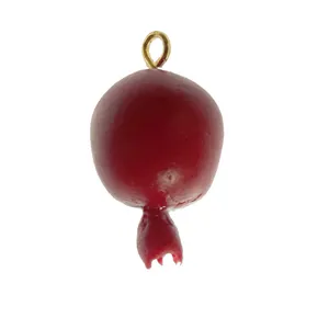 آویز گردنبند مدل انار خمیری یلدایی بسته 10 عددی