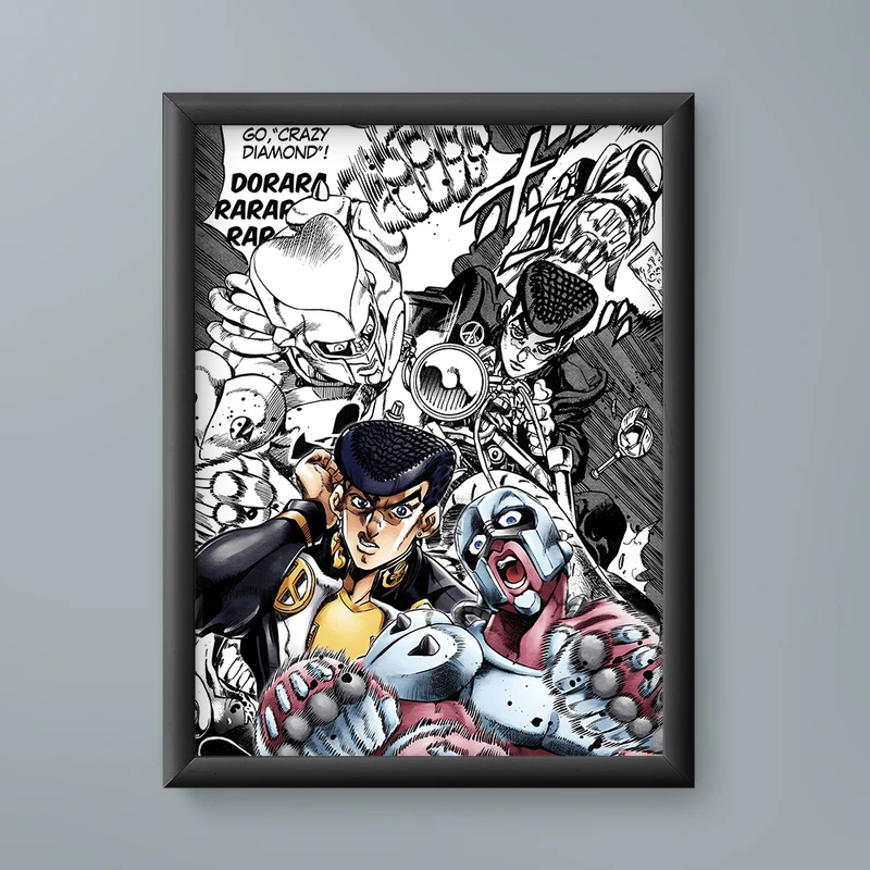 تابلو مدل انیمه جوسکه هیگاشیکاتا جوجو Jousuke Higashikata JoJo anime 10