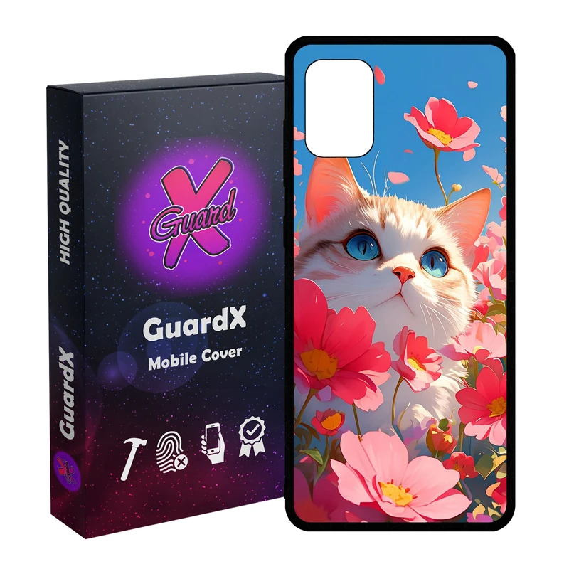 کاور گارد ایکس طرح گربه مدل  Glass10742 مناسب برای گوشی موبایل سامسونگ Galaxy A31