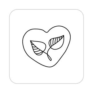 زیر لیوانی کاکتی طرح عاشقانه مدل mp38187