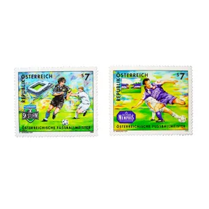 تمبر یادگاری مدل فوتبال کد Reb-f700 مجموعه 2 عددی