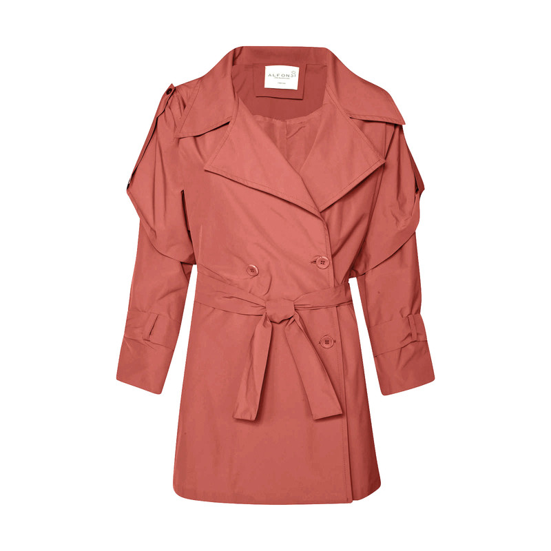 بارانی زنانه آلفونسی مدل W2114020RC-TERRACOTTA