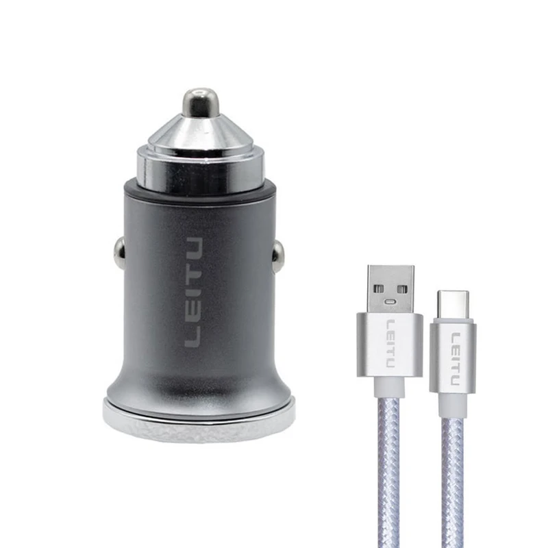 شارژر فندکی 38 وات لیتو مدل LC-C19 به همراه کابل microUSB
