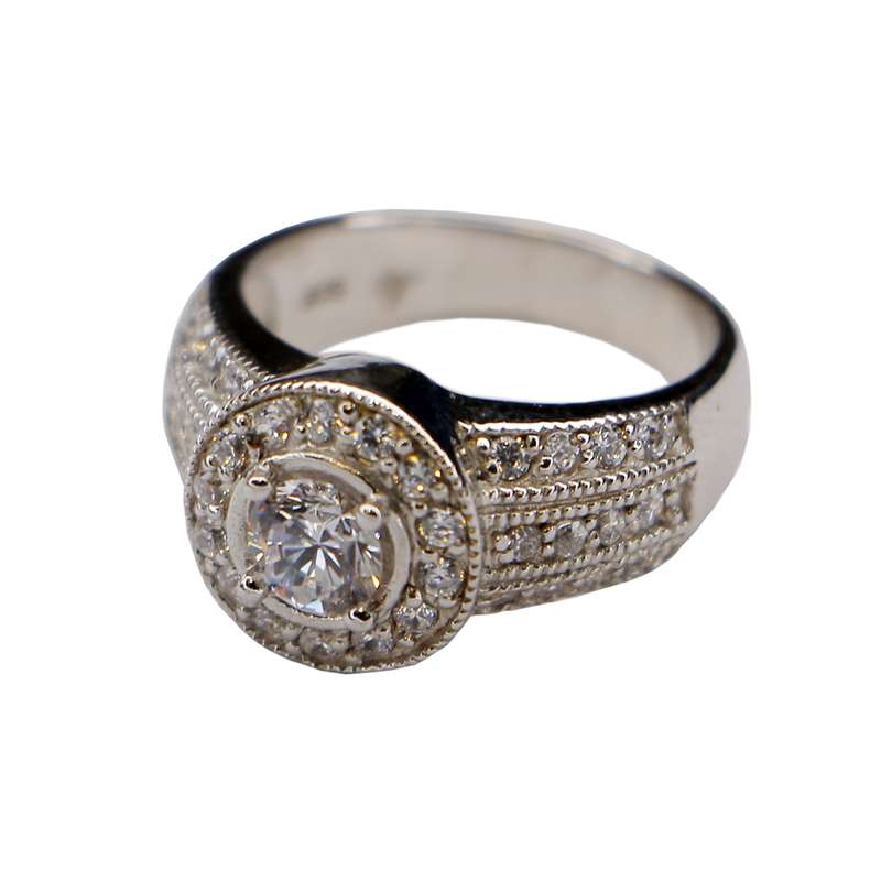 انگشتر نقره زنانه مدل آندیا کد RS034