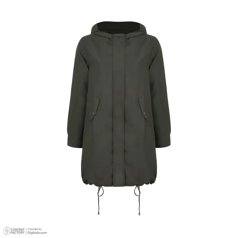 بارانی زنانه مدل کلاه دار