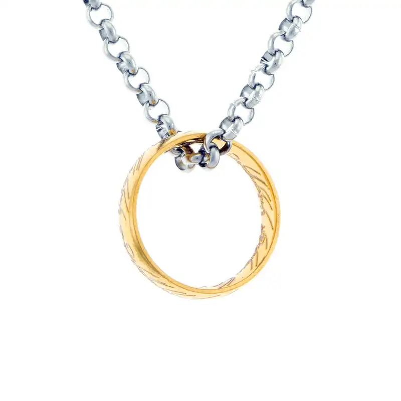 گردنبند طرح ارباب حلقه ها مدل j-11134