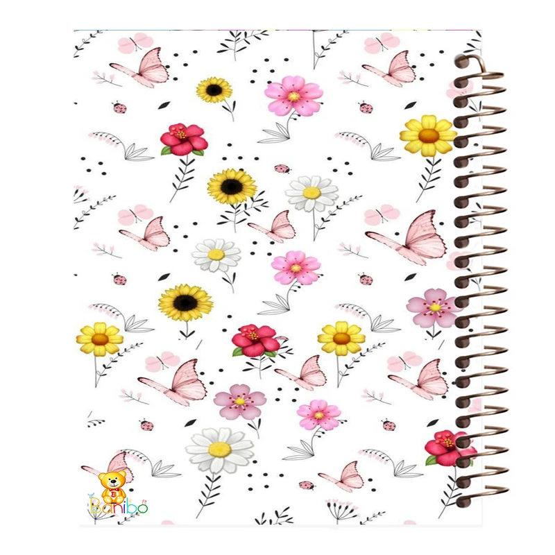 دفتر نقاشی 50 برگ بانیبو مدل گل کد 347