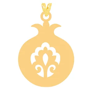 آویز گردنبند طلا 18 عیار زنانه الن نار مدل 31698