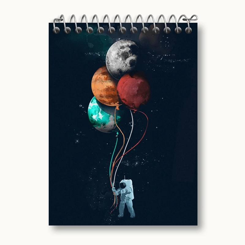 دفتر یادداشت 50 برگ خندالو مدل فضایی کد 25167