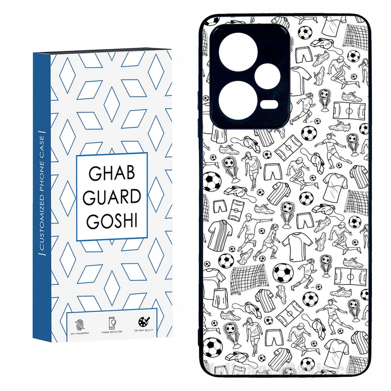 کاور قاب گارد گوشی طرح فوتبال کد TPU-118 مناسب برای گوشی موبایل شیائومی  REDMI NOTE 12 PRO 5G