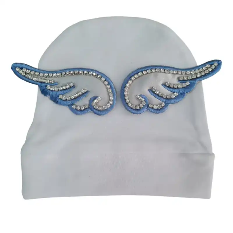 ست 3 تکه لباس نوزادی مدل بال فرشته سنگ دوزی شده