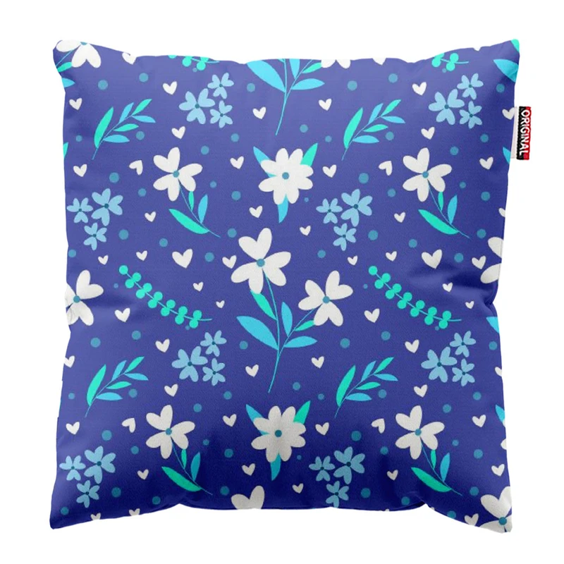 کوسن پاد آفرین طرح گل کد 2733 سایز 30*30 سانتی متر