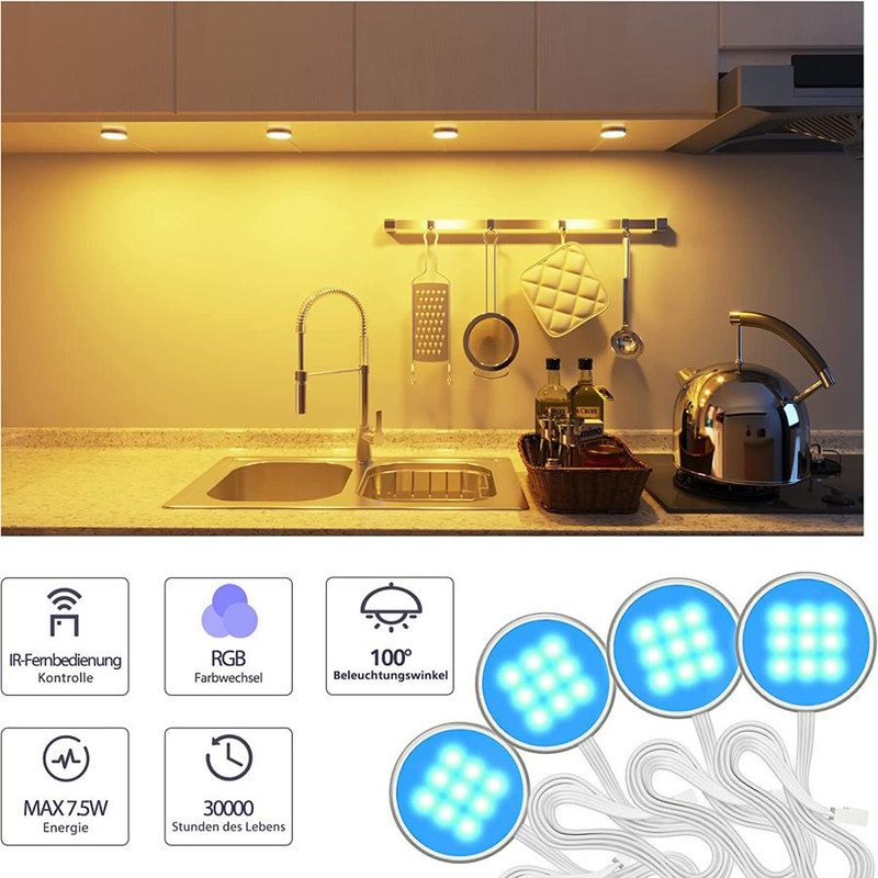 قیمت و خرید چراغ تزئینی مدل RGB مجموعه چهار عددی