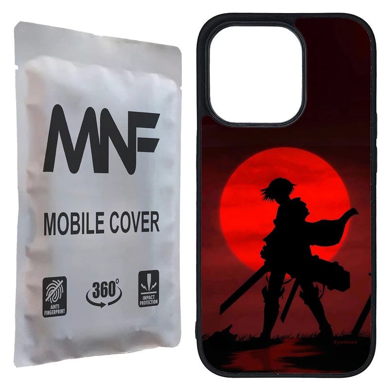 کاور ام ان اف طرح انیمه Attack On Titan کد P-262 مناسب برای گوشی موبایل اپل iPhone 14 Pro