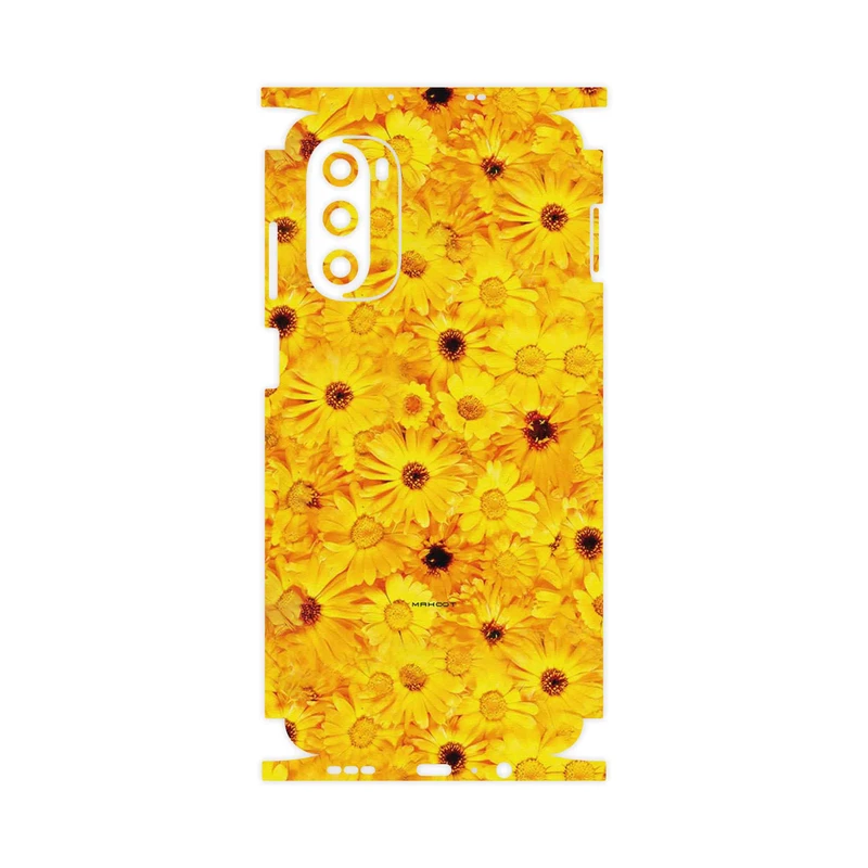 برچسب پوششی ماهوت مدل Yellow_Flower-FullSkin مناسب برای گوشی موبایل موتورولا Moto G52