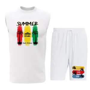 ست تاپ و شلوارک مردانه مدل B068W