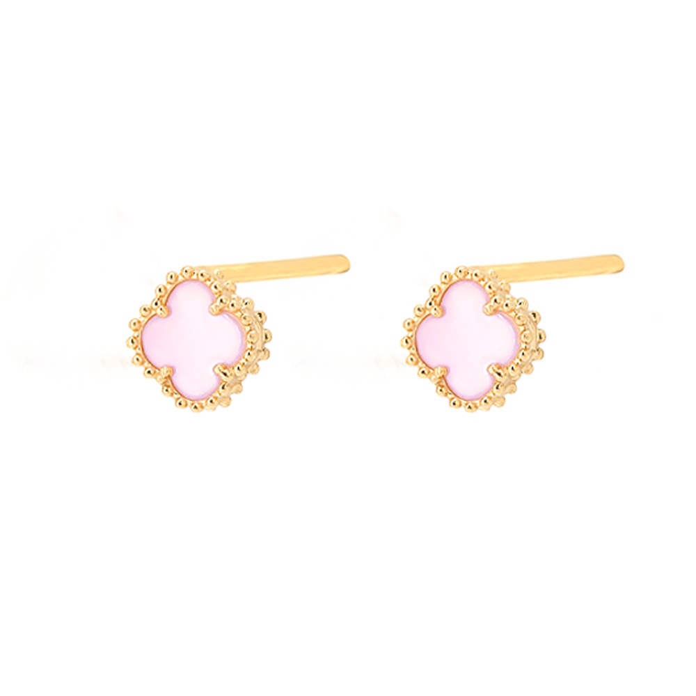 گوشواره طلا 18 عیار زنانه ماوی گالری مدل گل گوارسه 1