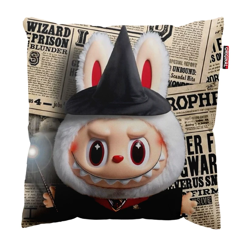 کوسن پاد آفرین مدل عروسک لبوبو کد PK401852 سایز 40*40 سانتی متر