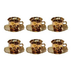 ست فنجان و نعلبکی 12 پارچه مدل Tiara بسته 6 عددی