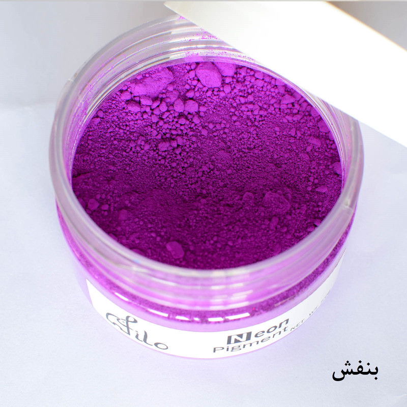 پودر رنگ رزین اپوکسی فیلو مدل Neon powder حجم 100 میلی‌لیتر بسته 7 عددی