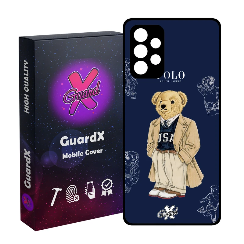 کاور گارد ایکس طرح Bear مدل Glass10412 مناسب برای گوشی موبایل سامسونگ Galaxy A52