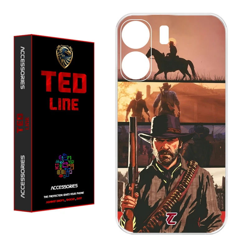 کاور تدلاین طرح رد دد ریدمپشن کد 1201 مناسب برای گوشی موبایل شیائومی Redmi 13C / Poco C65