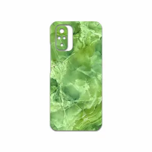 MAHOOT Green-Crystal-Marble Cover Sticker for Xiaomi Redmi Note 10s