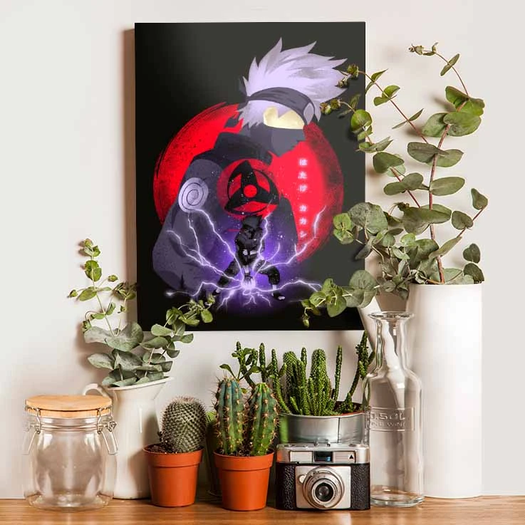 تابلو شاسی گوفی مدل کاکاشی سنسه انیمه ناروتو طرح Kakashi Naruto Anime کد BLK38