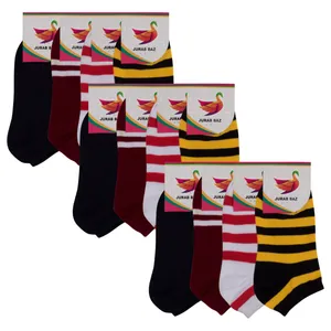 جوراب دخترانه کد JB 28 مجموعه 12 عددی