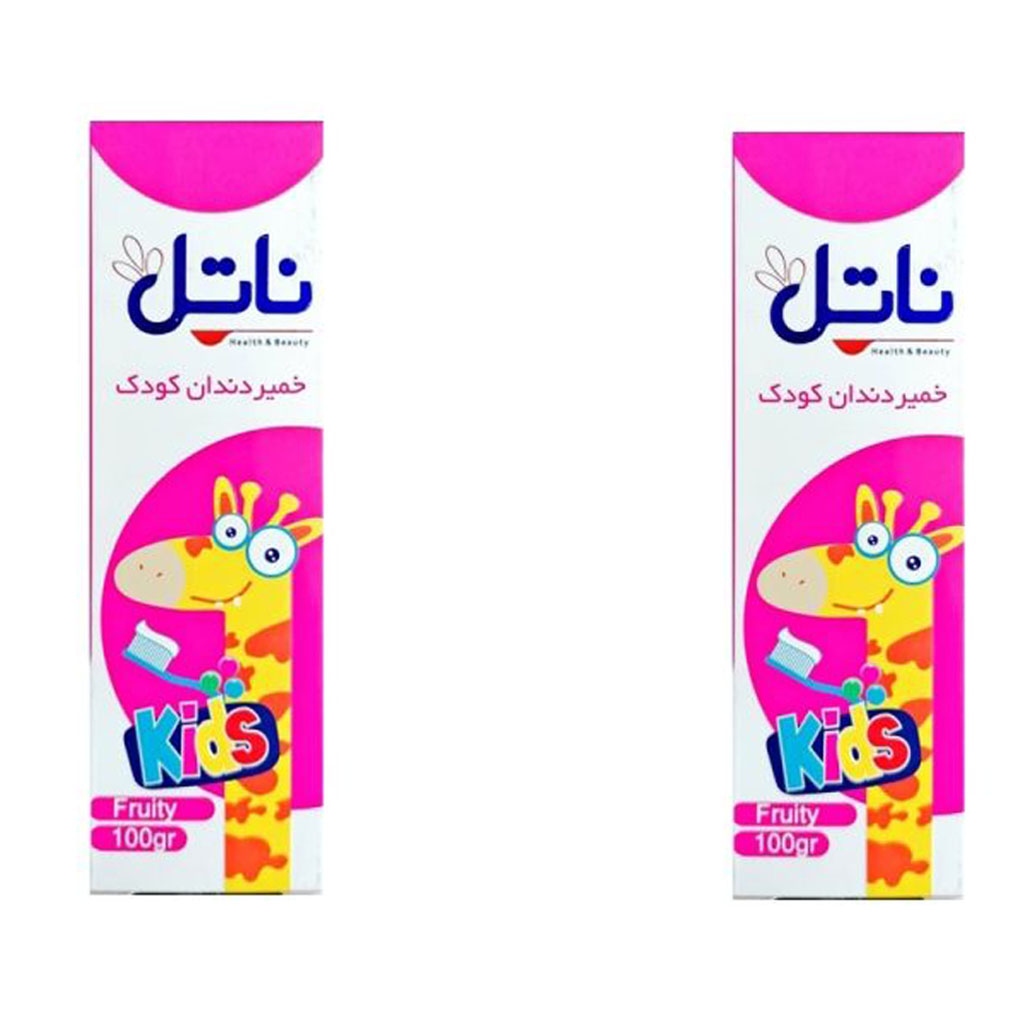 خمیر دندان ژله ای کودک زرافه ناتل - 100 گرم مجموعه 2 عددی