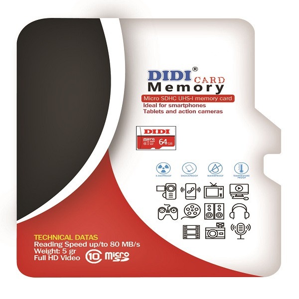کارت حافظه‌ microSDXC دی دی مدل +DR5 کلاس 10 استاندارد UHS-I U3 سرعت 80MBps ظرفیت 64 گیگابایت