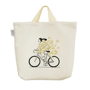 ساک خرید خندالو مدل دختر دوچرخه سوار کد 5099