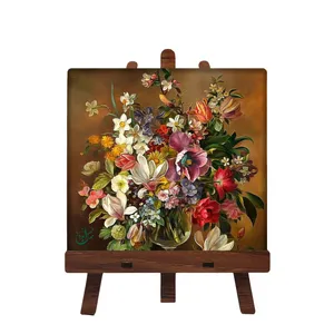کاشی مبین ایده مدل گل ch10 کد 566 به همراه پایه