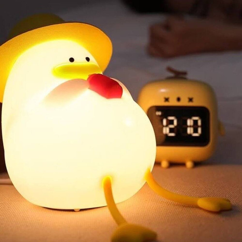 چراغ خواب اتاق کودک طرح اردک کلاه دار