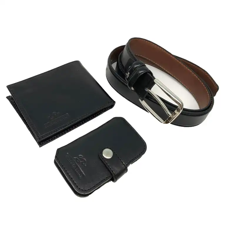 ست هدیه مردانه سرزمین چرم مدل 111024