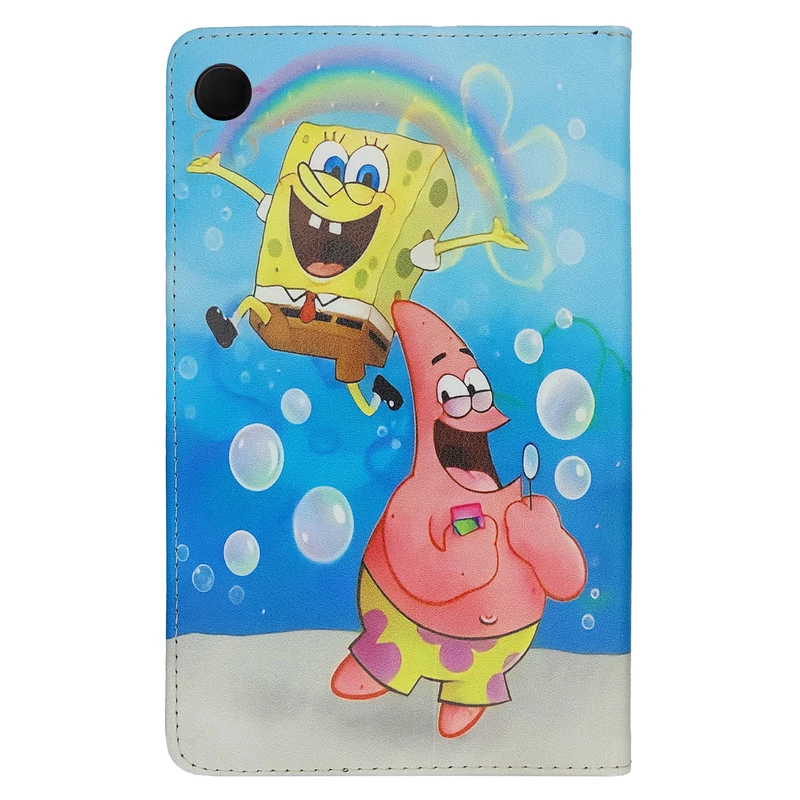 کیف کلاسوری مدل باب اسفنجی و پاتریک کد G-103 مناسب برای تبلت سامسونگ Galaxy Tab A9 / X115