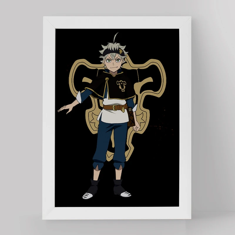 تابلو خندالو مدل آستا انیمه بلک کلاور Black Clover کد 10263