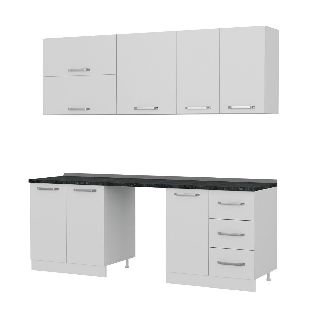 کابینت آشپزخانه مدل B-1 Minar 220 cm مجموعه دو عددی