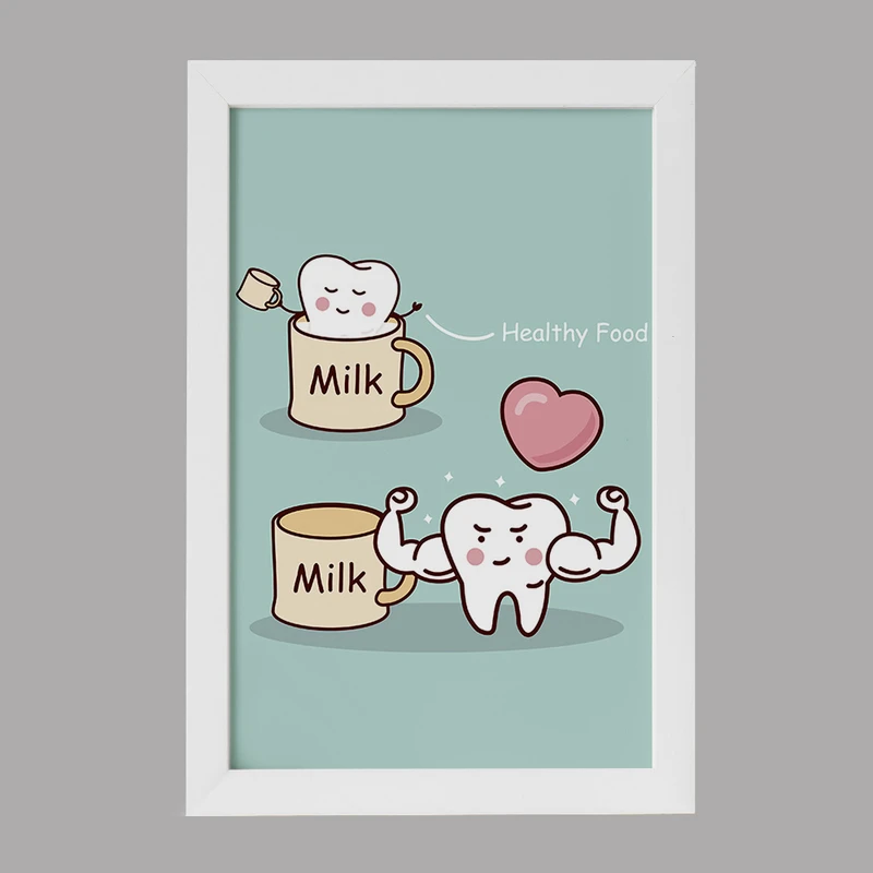 تابلو کودک خندالو مدل دندان و دندان پزشکی کودکانه کد 36768